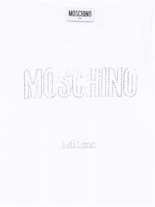 T-shirt unisex Moschino Kid Teen bianca MOSCHINO KID-TEEN | HHM06KLBA1010101